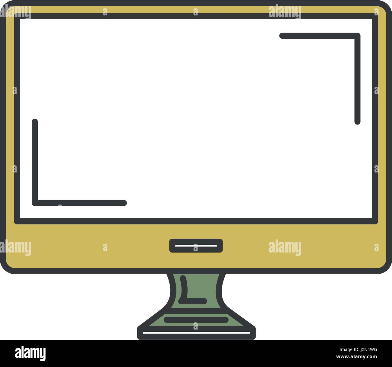 computer display isolated icon Stock Vector Image & Art - Alamy