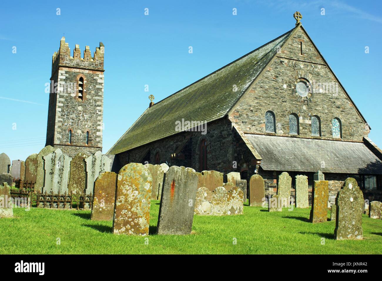 Andreas Church, Andreas, Isle of Man Stock Photo