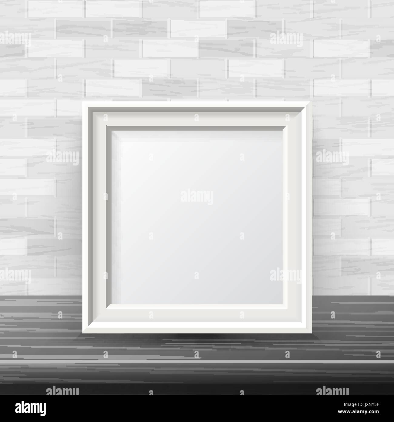 Vertical Square Frame Mock Up Vector. Good For Your Exhibition Design