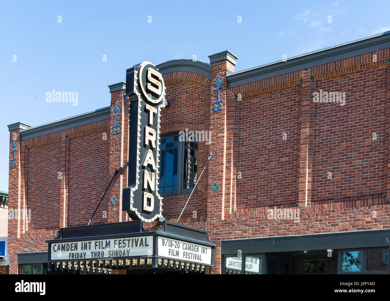 Camden International Film Festival at the Strand Theater in Rockland Maine Stock Photo