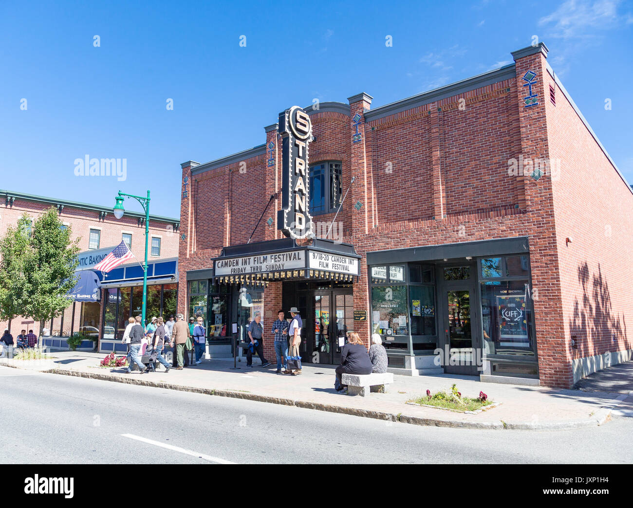 Camden International Film Festival at the Strand Theater in Rockland Maine Stock Photo