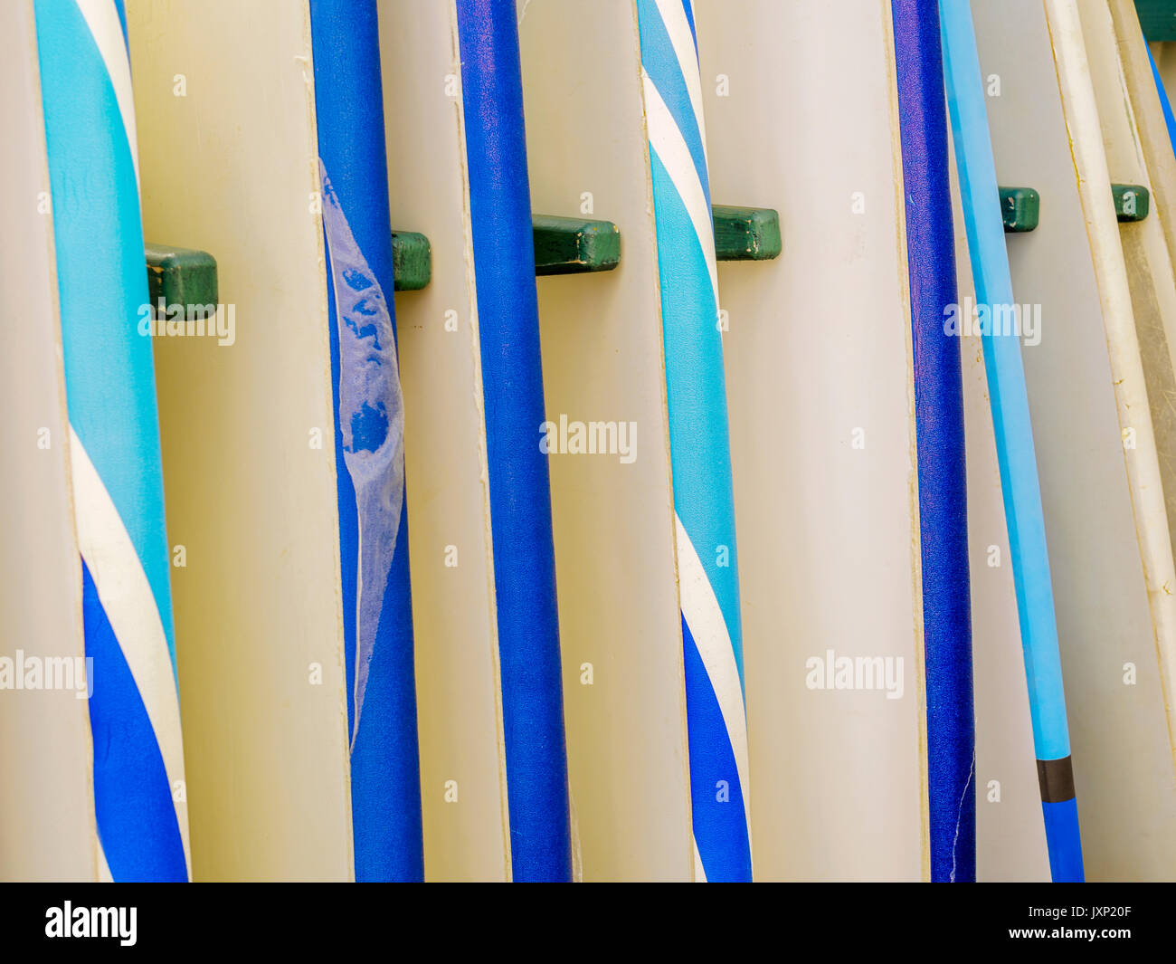 Surfing board rentals on Kauai Stock Photo Alamy