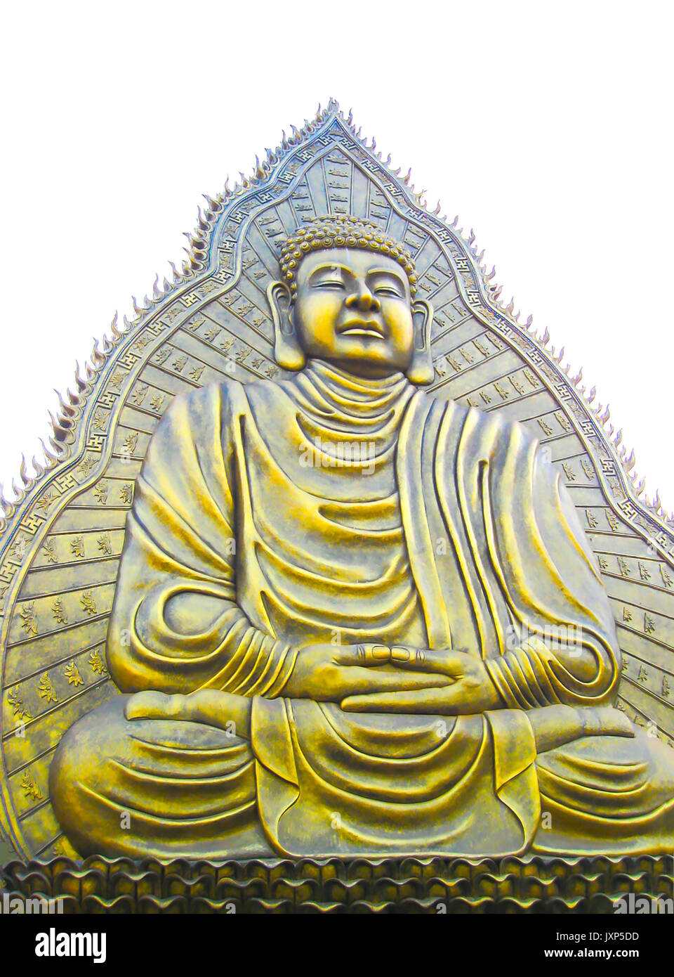 Buddha statue on a sky background Stock Photo - Alamy