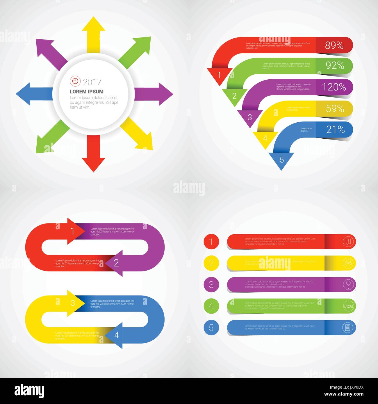 Headline Infographic Set Design Business Data Graphic Collection ...