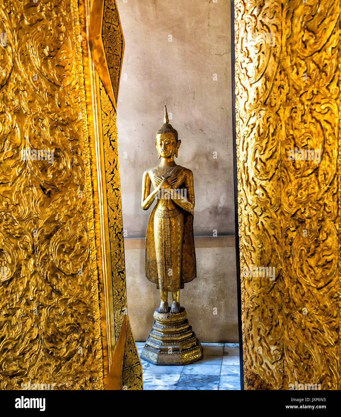 Statue of Buddha at the Grand Palace Bangkok, Thailand Stock Photo - Alamy