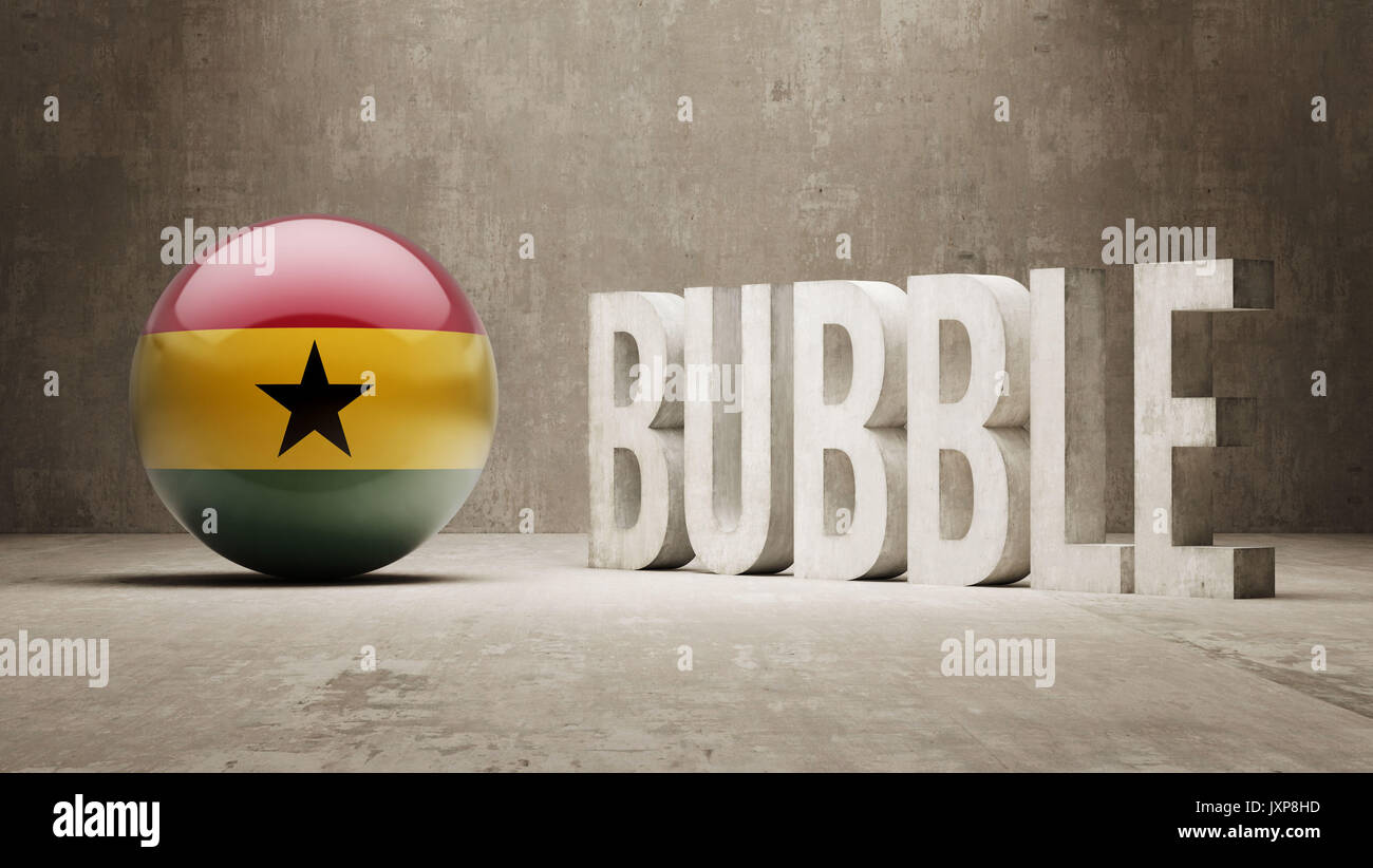 Ghana High Resolution Bubble  Concept Stock Photo