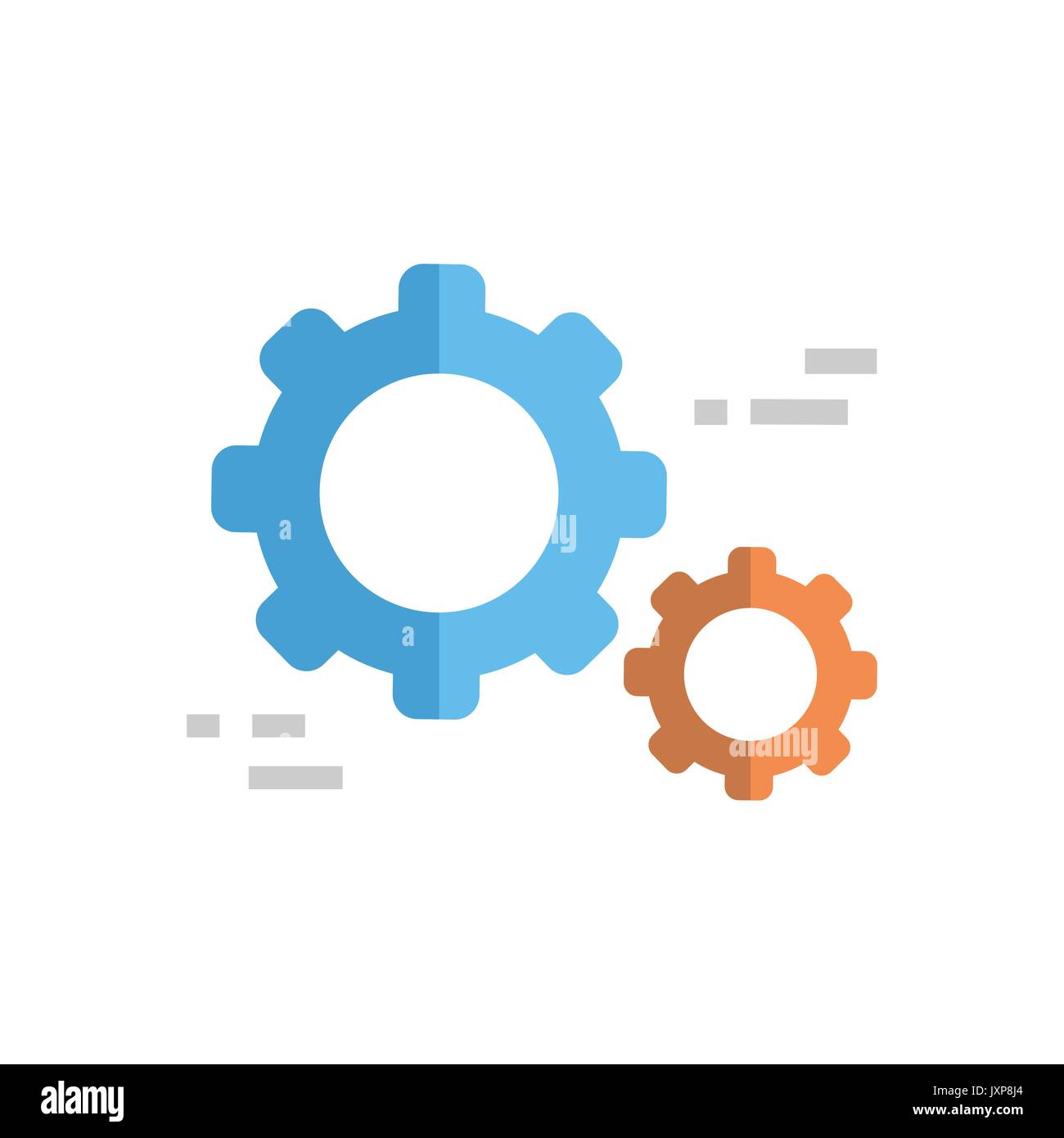 Cogwheel Icon Technical Servie Support Technology Concept Stock Vector ...