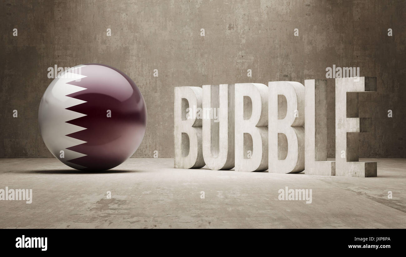Qatar High Resolution Bubble Concept Stock Photo - Alamy