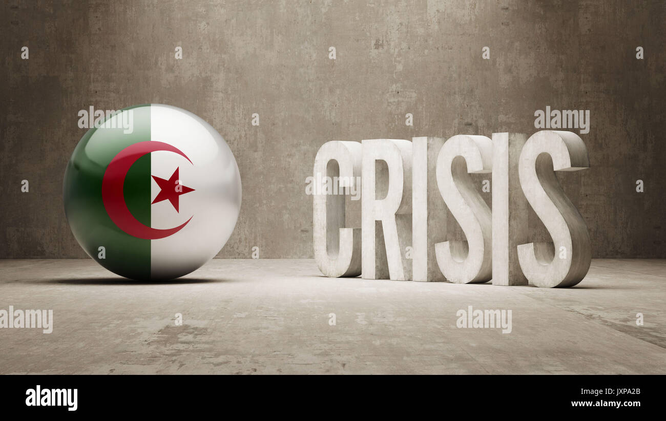 Algeria High Resolution Crisis Concept Stock Photo