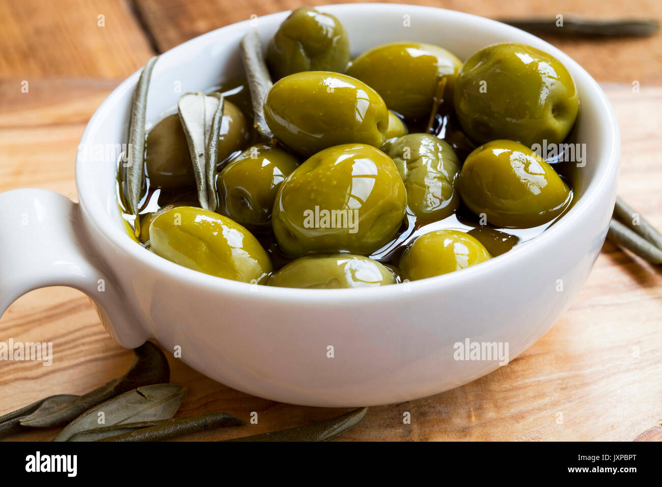 Olives in olive oil
