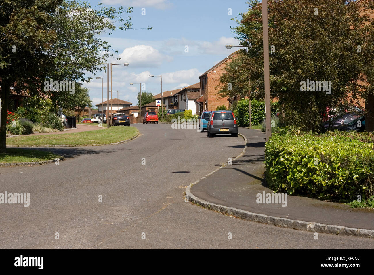 View of Quinton Drive, Bradwell, Milton Keynes Stock Photo Alamy