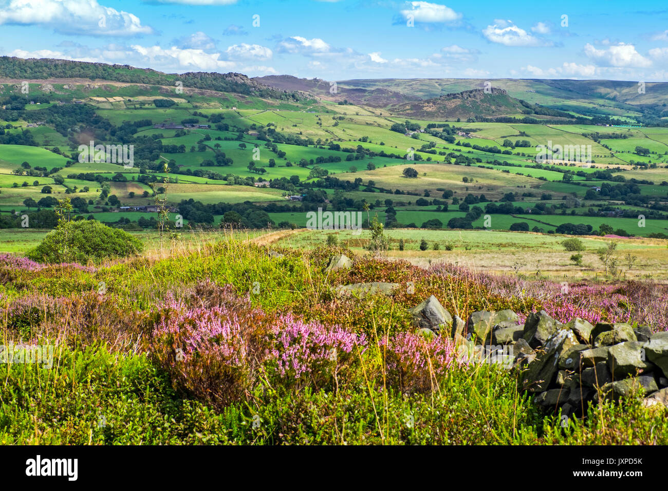 The Roaches from Gun Hill in the Staffordhire Moorlands area of the ...