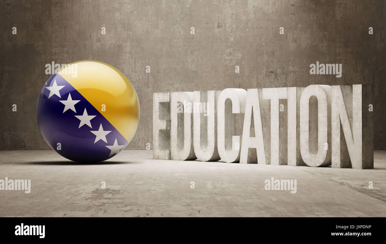 Bosnia and Herzegovina High Resolution Education Concept Stock Photo