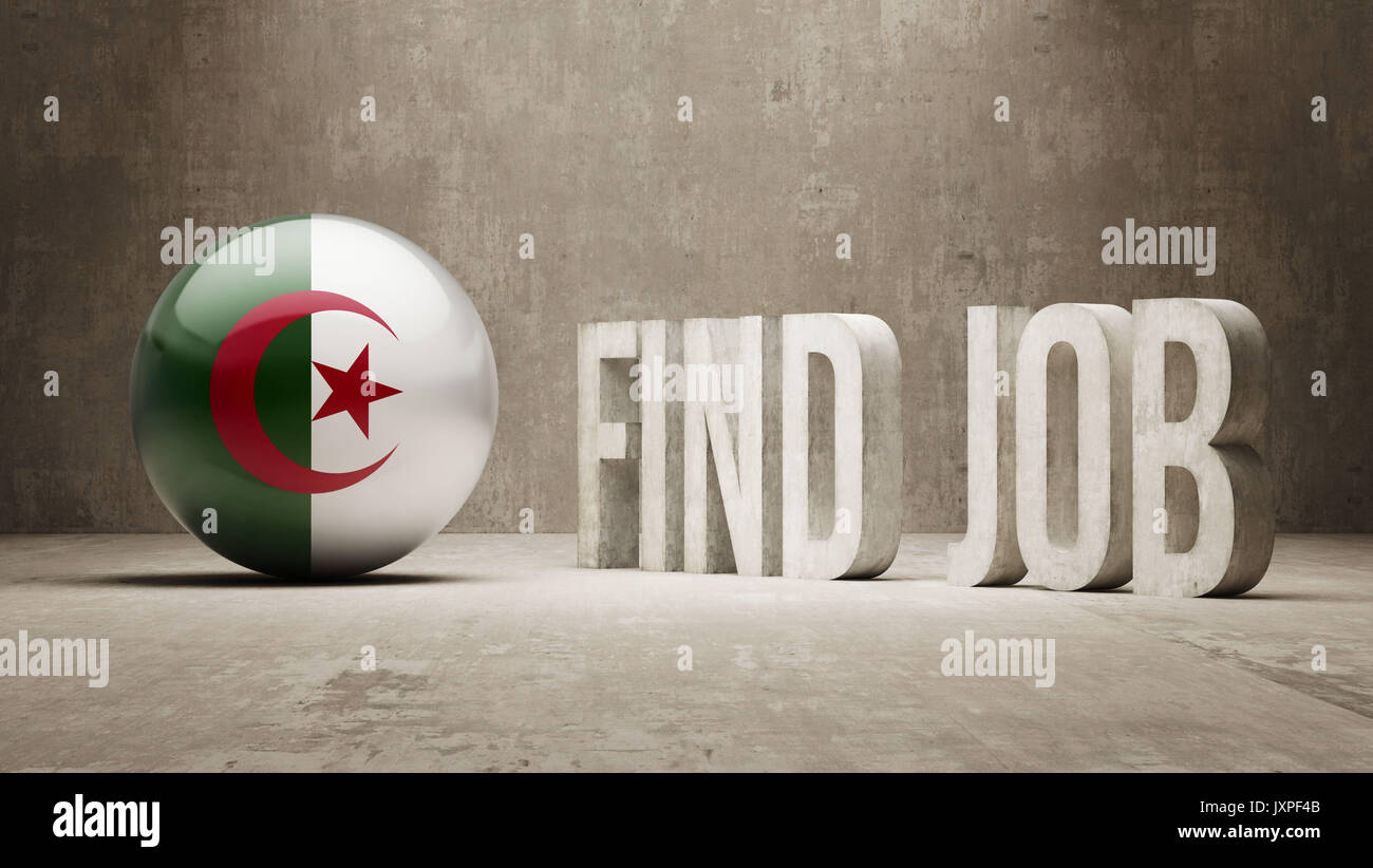 Algeria High Resolution Find Job Concept Stock Photo Alamy