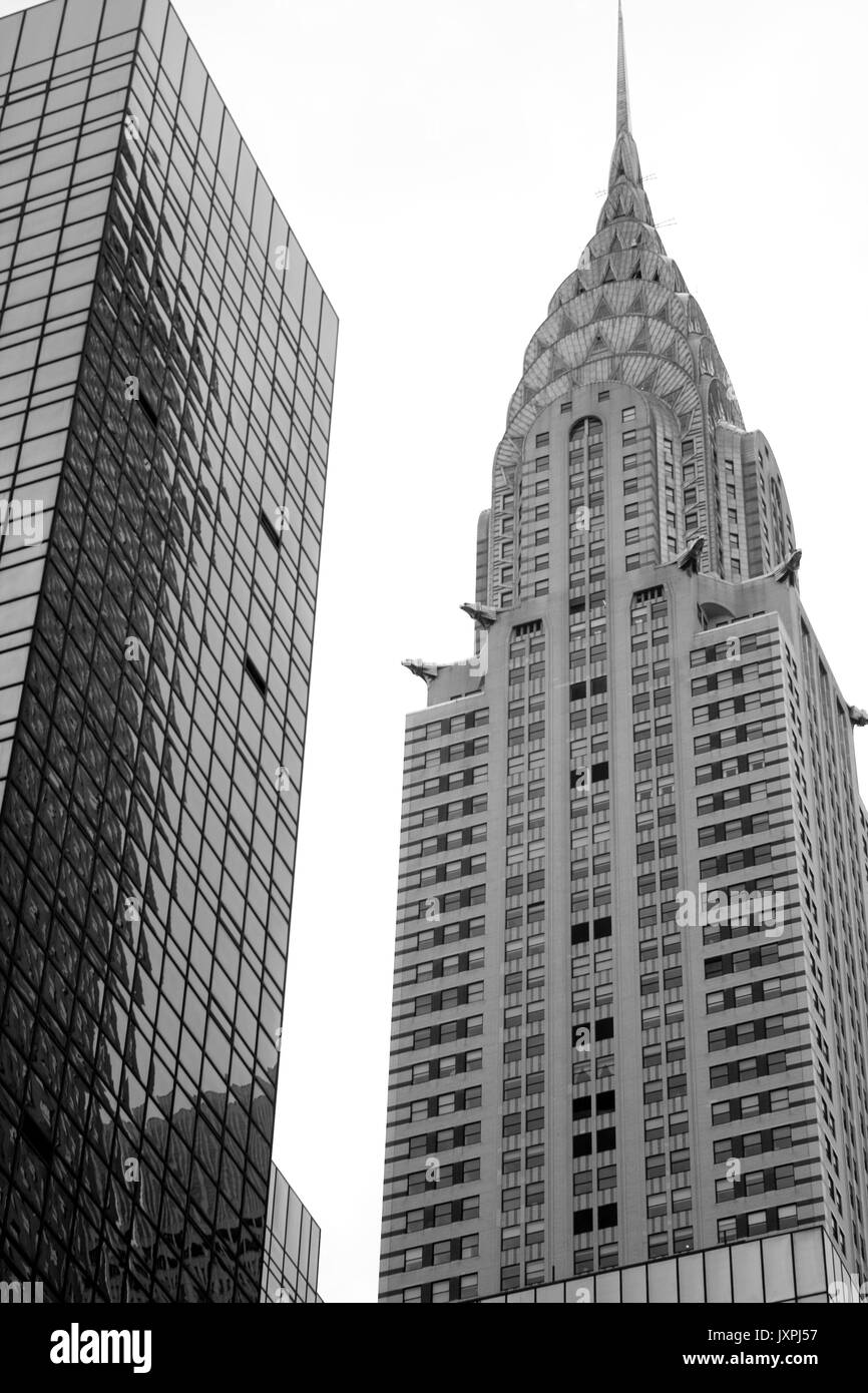 View of the Chrysler Building in Manhattan, NY. Stock Photo