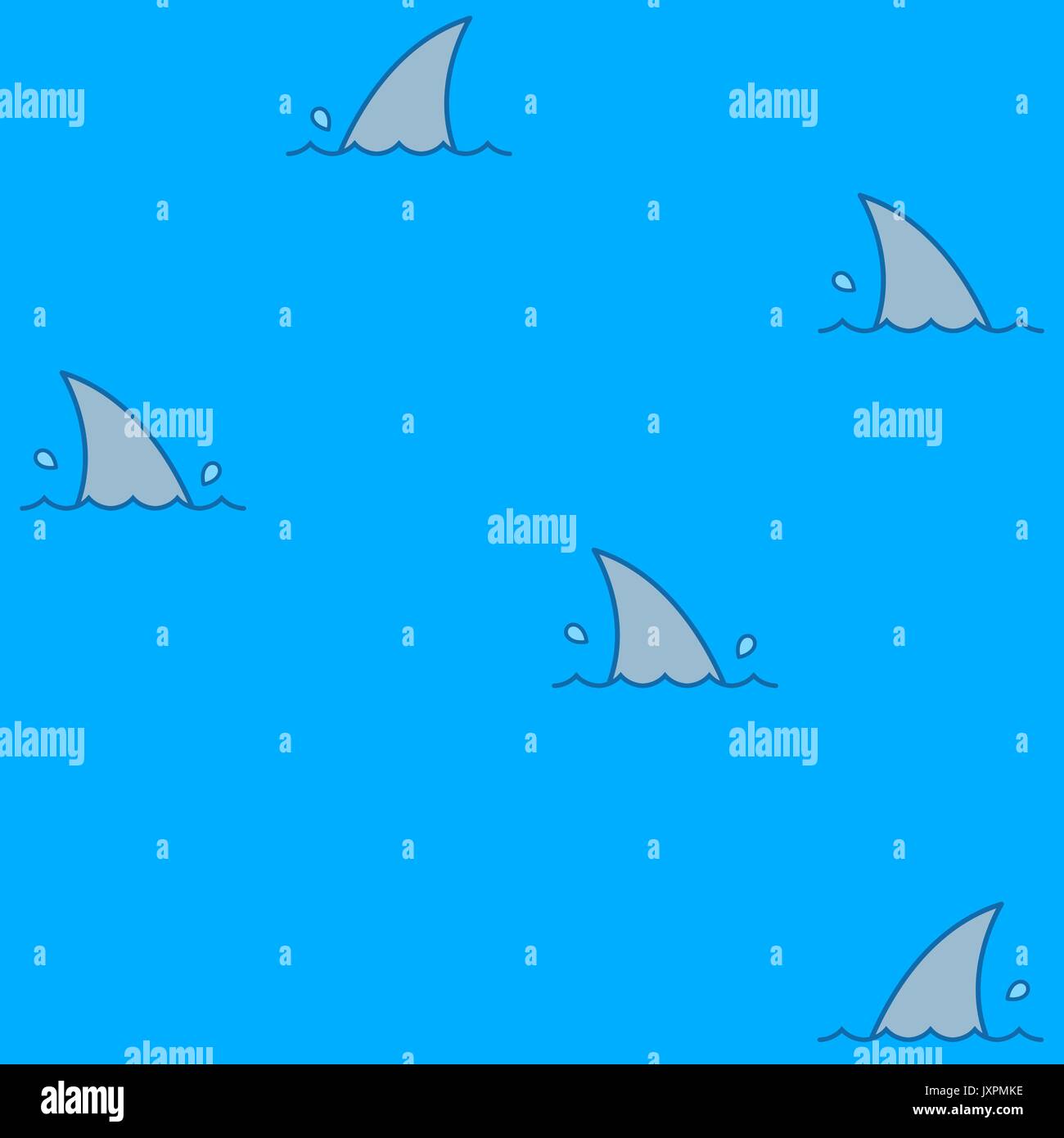 cartoon sharks in water
