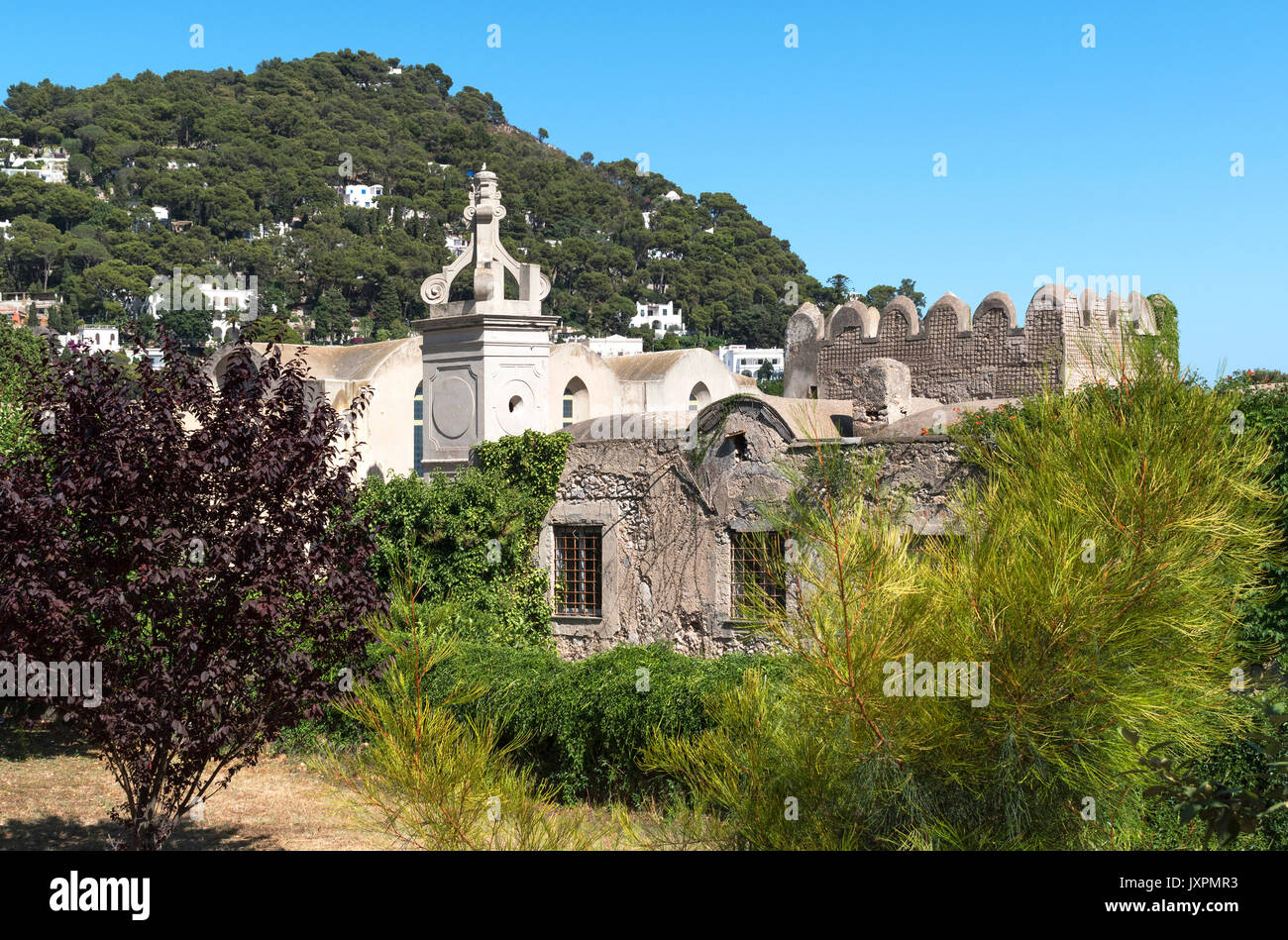 certosa san di giacomo, carthusian monastery,  on the island of capri, italy Stock Photo