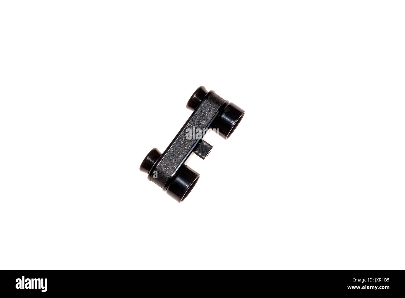 Binoculars isolated on the white background. Top view Stock Photo