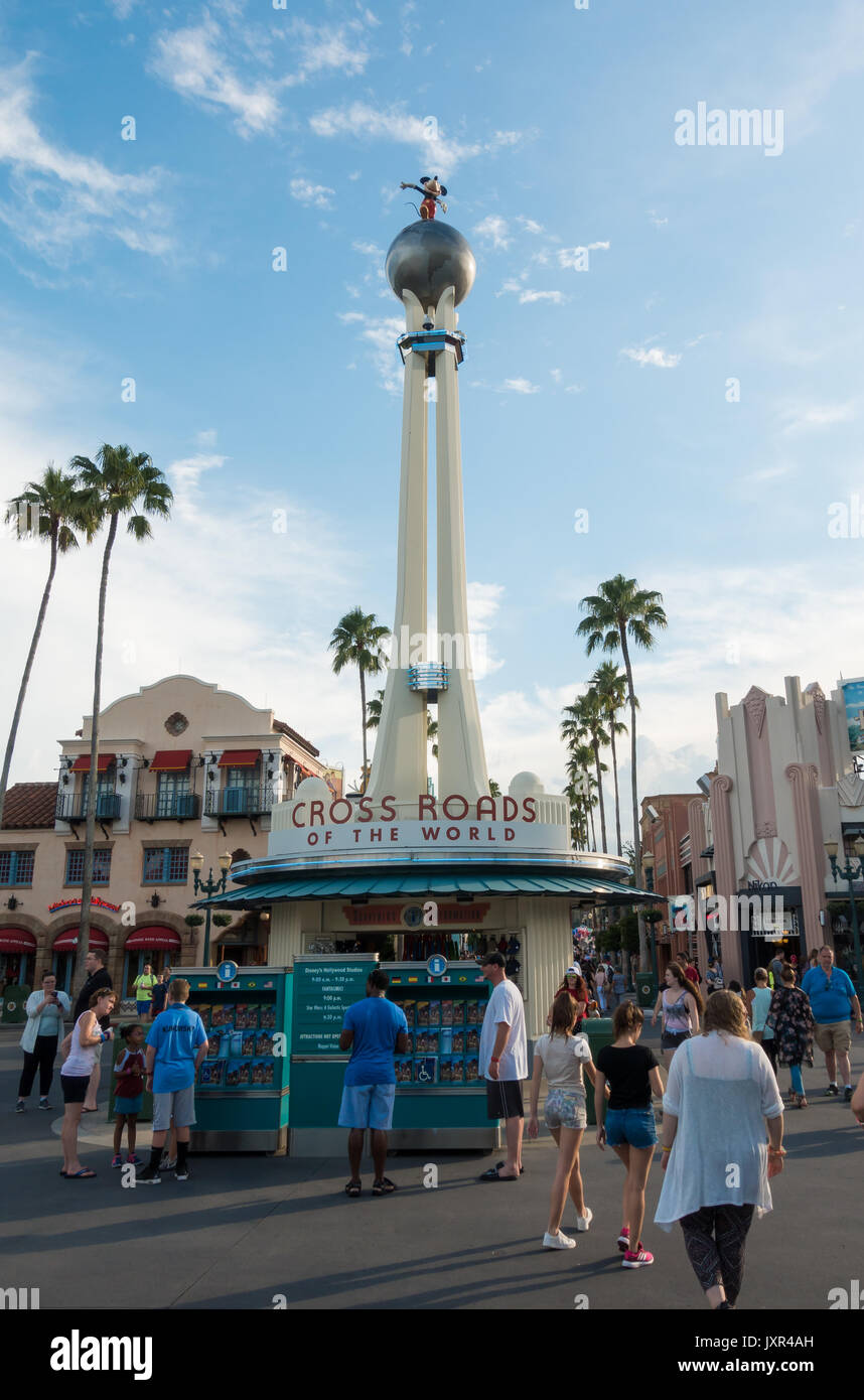 Sunset Boulevard in Hollywood Studios theme park, Walt Disney World, Orlando, Florida. Stock Photo