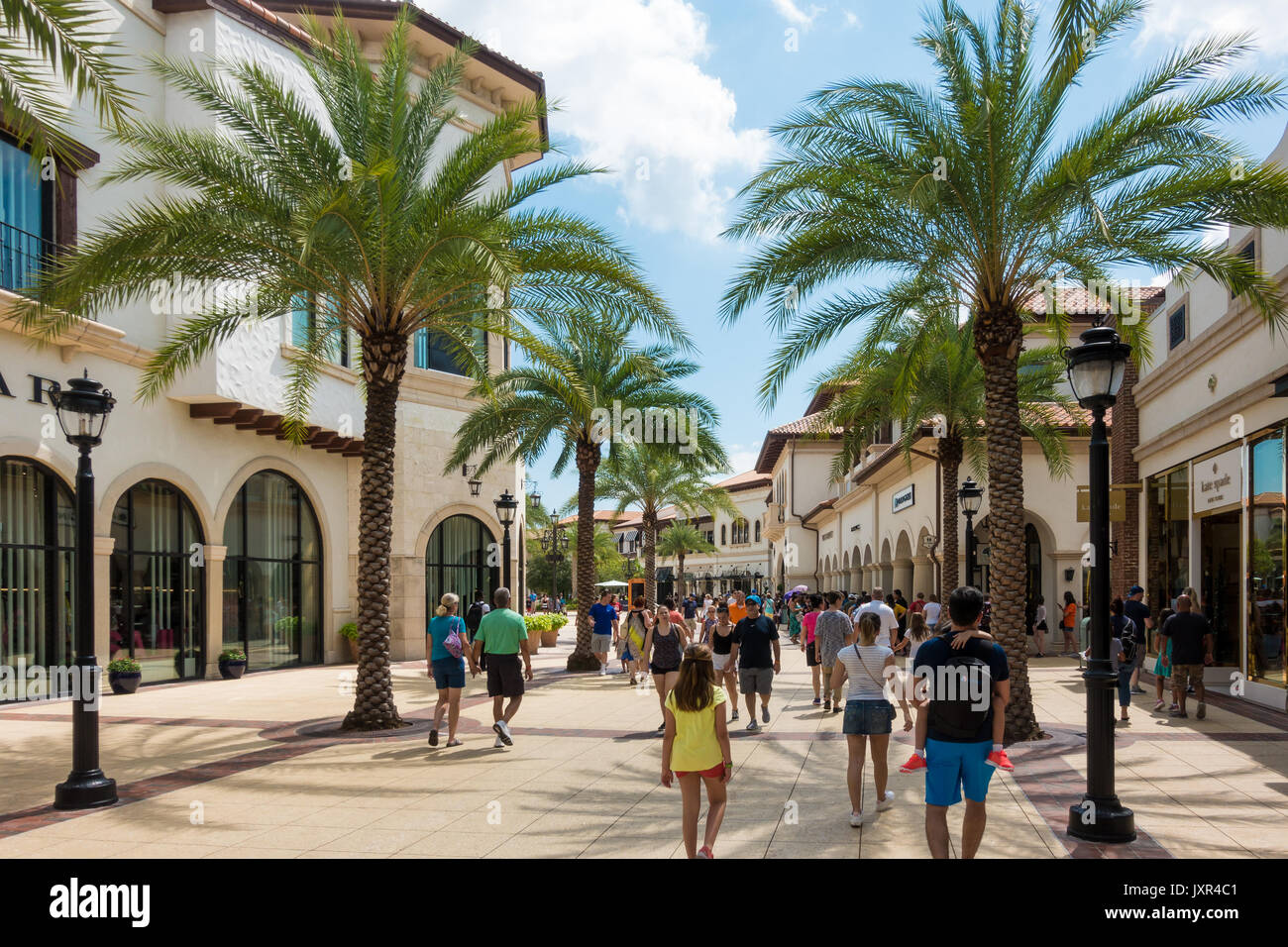 Town Center are of Disney Springs in wWalt Disney World, Orlando, Florida Stock Photo