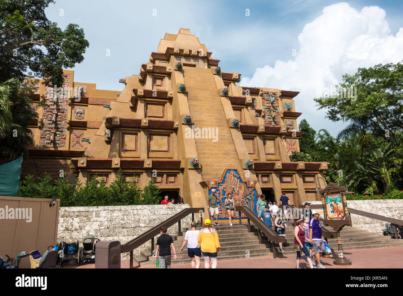 The Mexico Pavilion in Epcot, Walt Disney World, Orlando, Florida. Stock Photo