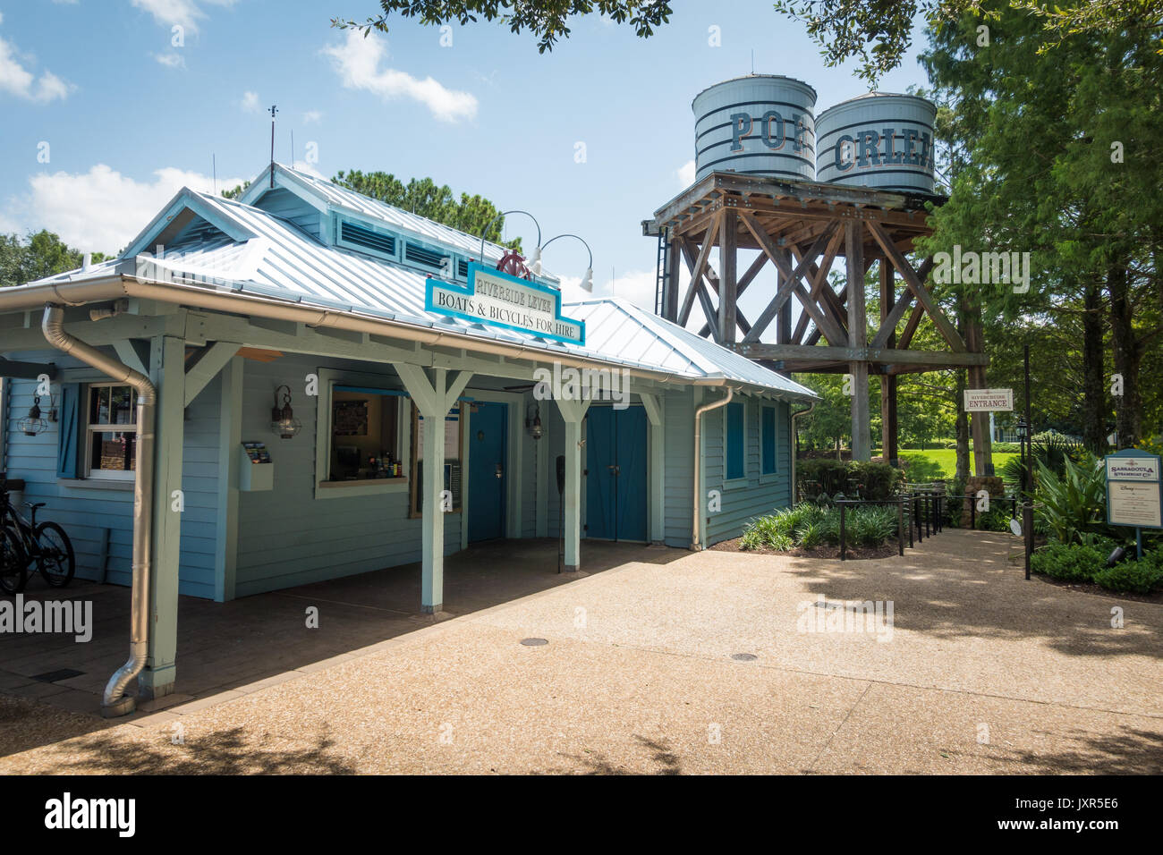 Riverside Levee Boat and Bicycle Rental at Port Orleans Riverside
