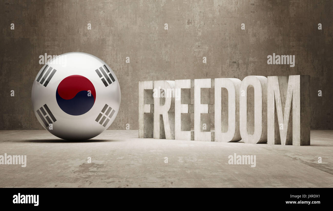 South Korea High Resolution Freedom Concept Stock Photo Alamy