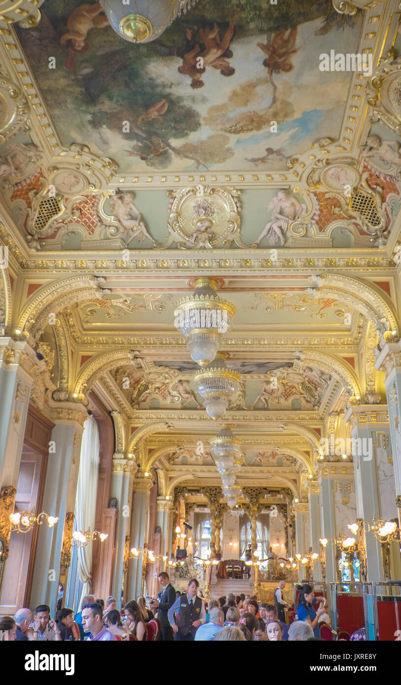 Most Beautiful Coffee House in the World,Budapest Hungary Stock Photo Alamy