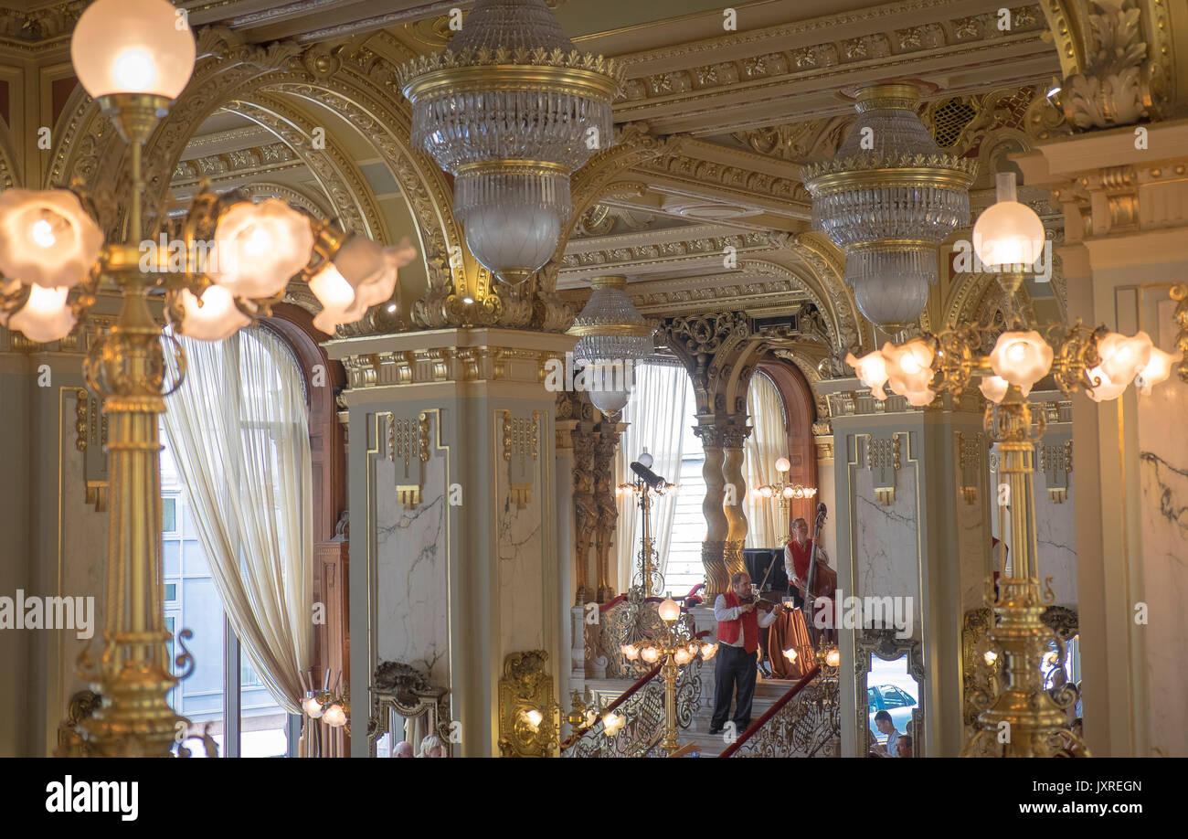 Most Beautiful Coffee House in the World,Budapest Hungary Stock Photo Alamy