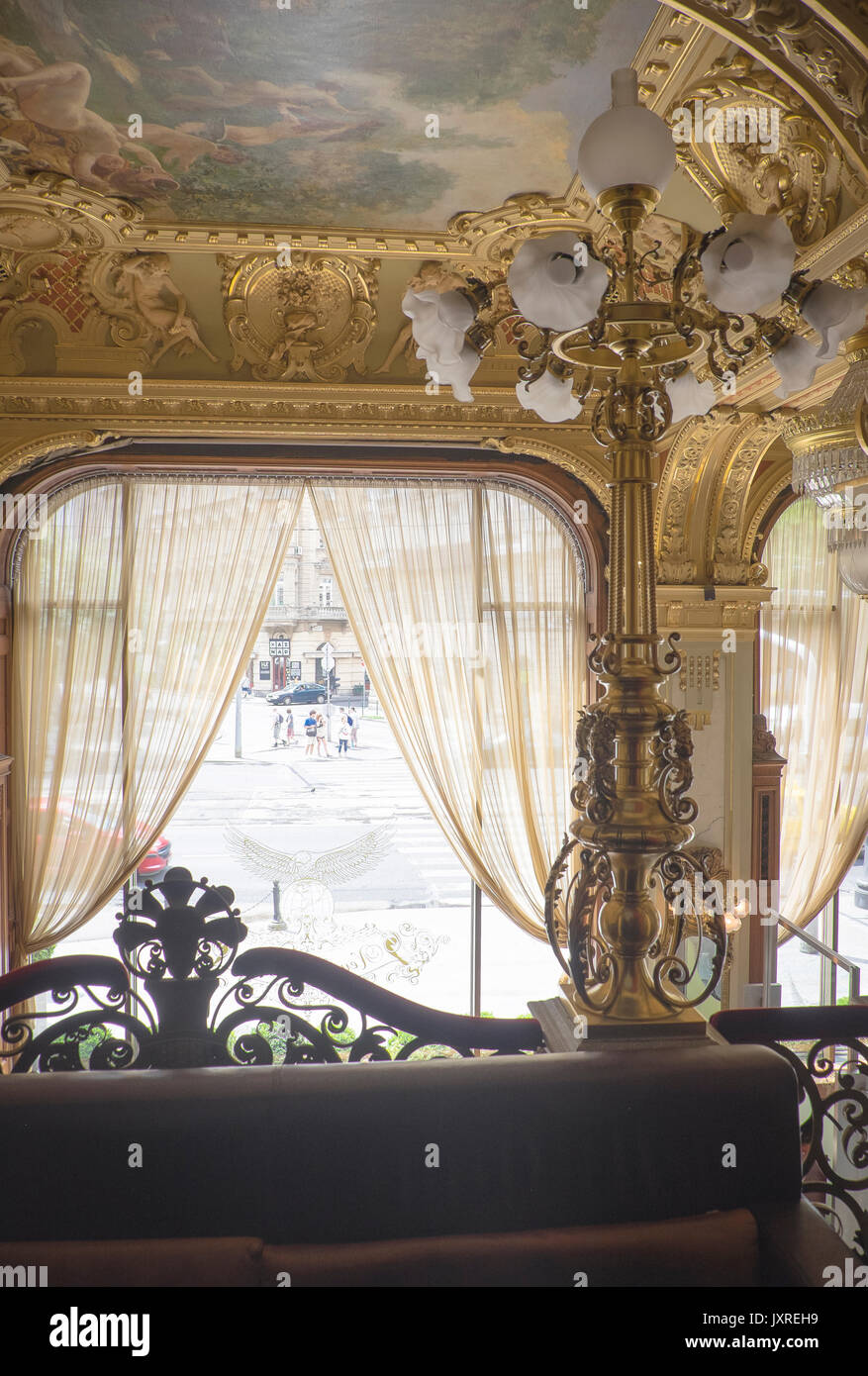 Most Beautiful Coffee House in the World,Budapest Hungary Stock Photo Alamy