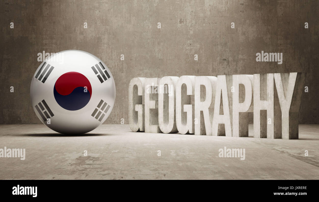 South Korea High Resolution Geography Concept Stock Photo Alamy