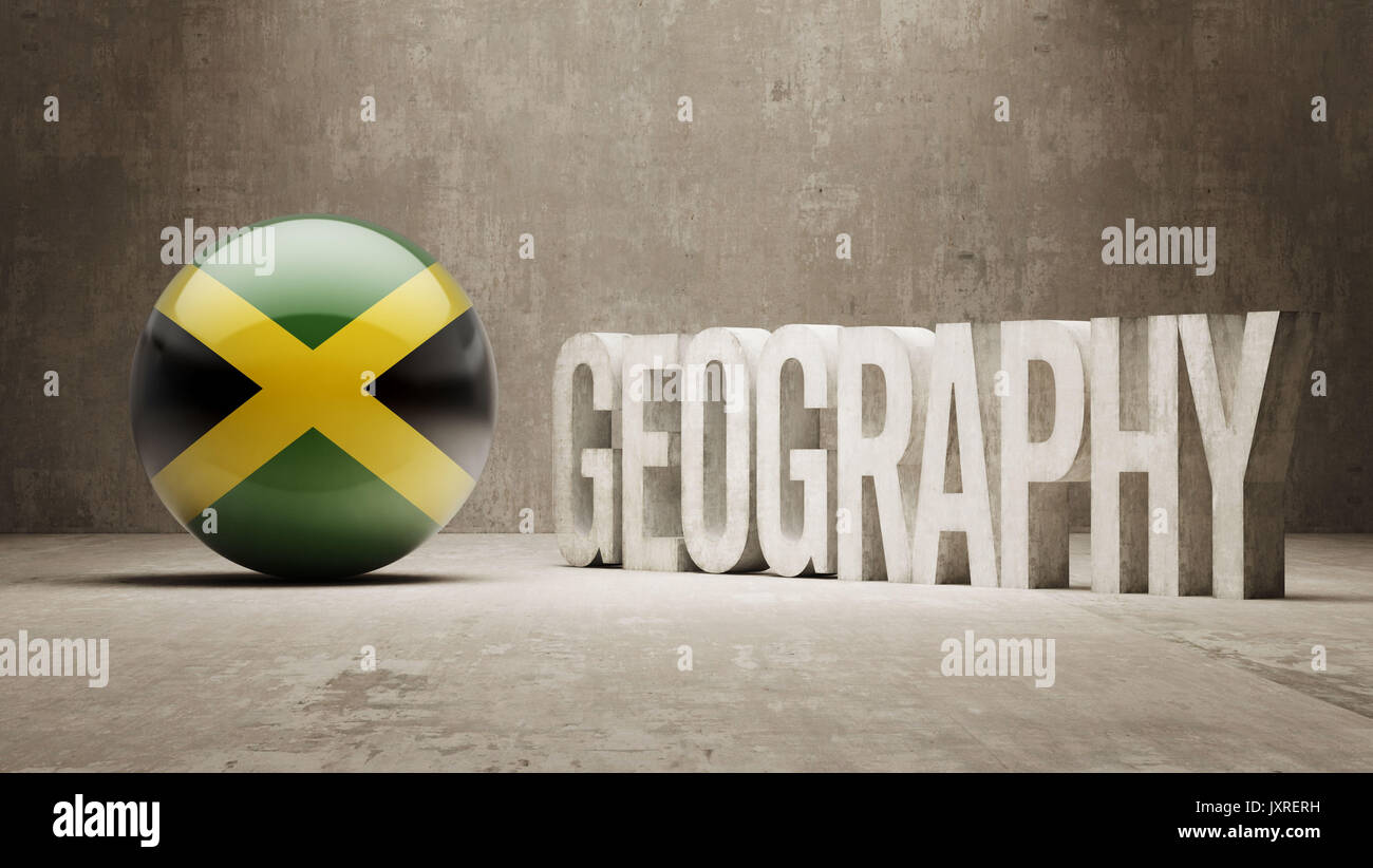 Jamaica High Resolution Geography Concept Stock Photo Alamy