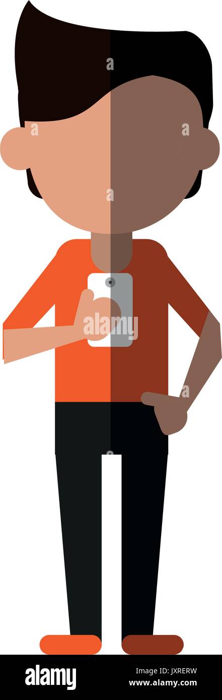 person using phone icon image Stock Vector Image & Art - Alamy