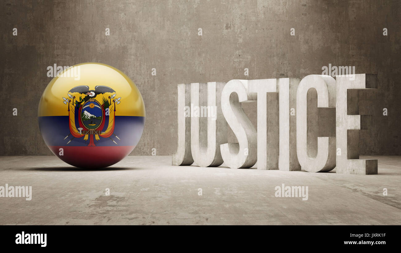 Ecuador High Resolution Justice Concept Stock Photo