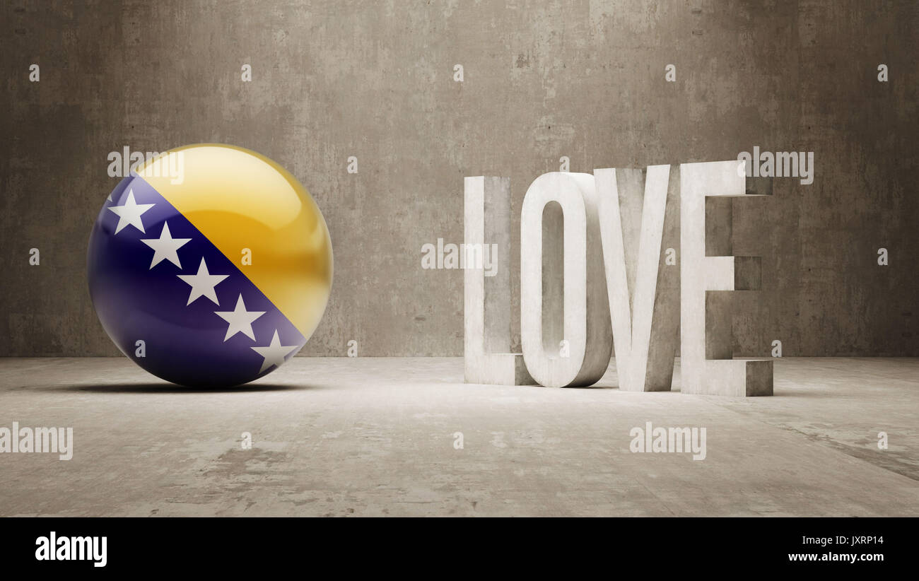 Bosnia and Herzegovina High Resolution Love Concept Stock Photo - Alamy