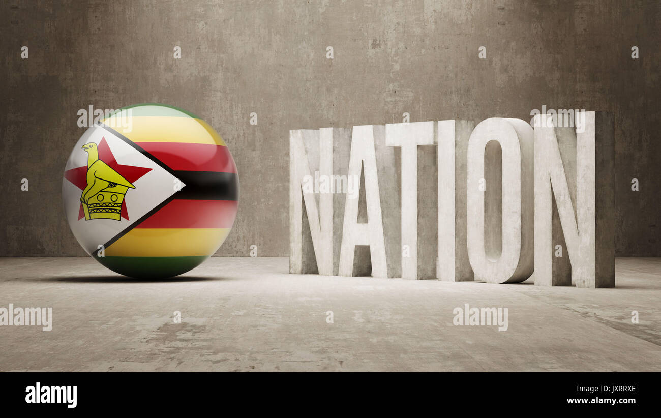 Zimbabwe High Resolution Nation Concept Stock Photo Alamy
