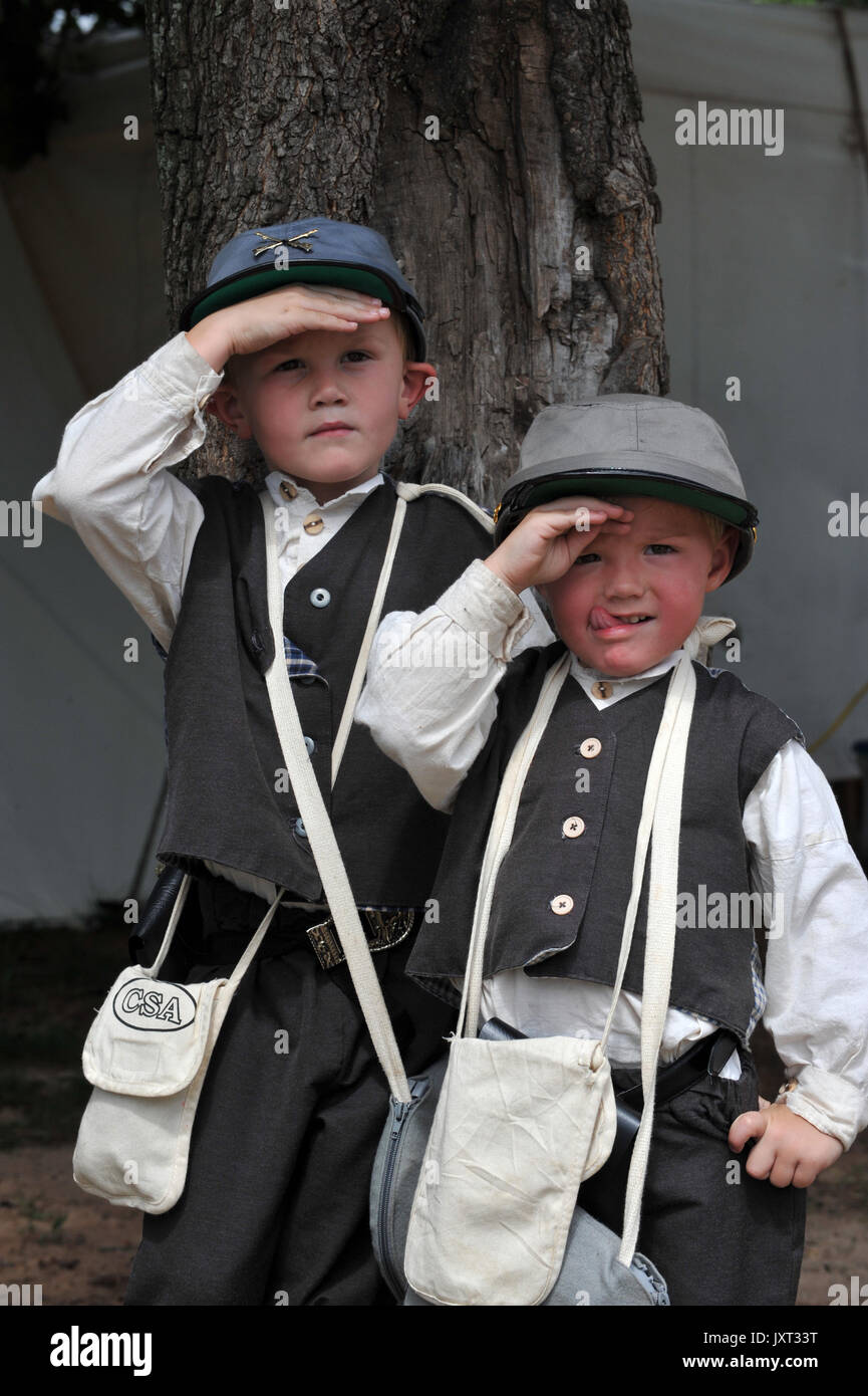Tunnel Hill, GA, USA. 6th Sep, 2009. Young Civil War history enthusiast