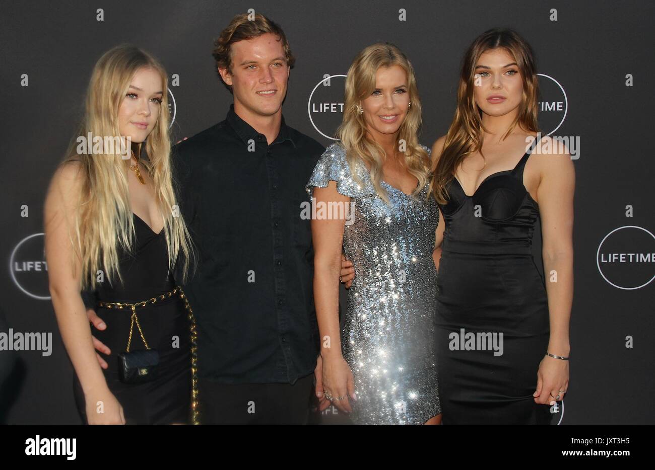 Hollywood, California, USA. 16th Aug, 2017. I15919CHW.Lifetime's new docuseries ''Growing Up Supermodel'' Exclusive Live Viewing Party Hosted By Andrea Schroder.Private Residence, Studio City, California, USA.08/16/2017.FAITH SCHRODER, LUKE SCHRODER, ANDREA SCHRODER AND CAMBRIE SCHRODER . © Clinton H.Wallace/Photomundo International/ Photos Inc Credit: Clinton Wallace/Globe Photos/ZUMA Wire/Alamy Live News Stock Photo