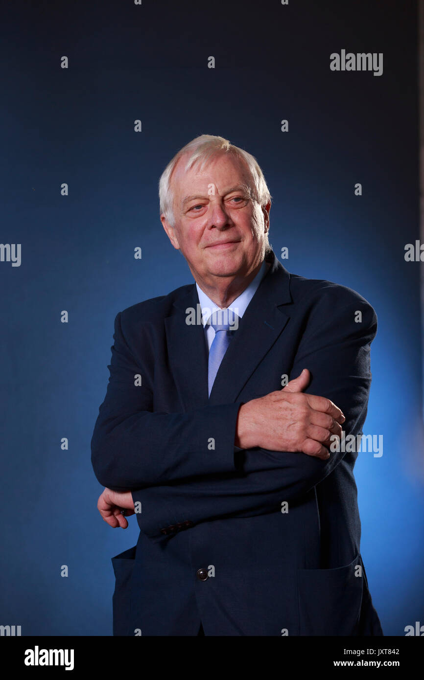 Edinburgh, Scotland 17th August. Day 6 Edinburgh International Book Festival. Pictured: Chris Patten, Baron Patten of Barnes, CH, PC, is a cross bench member of the British House of Lords and a former British Conservative politician until 2011. Credit: Pako Mera/Alamy Live News Stock Photo