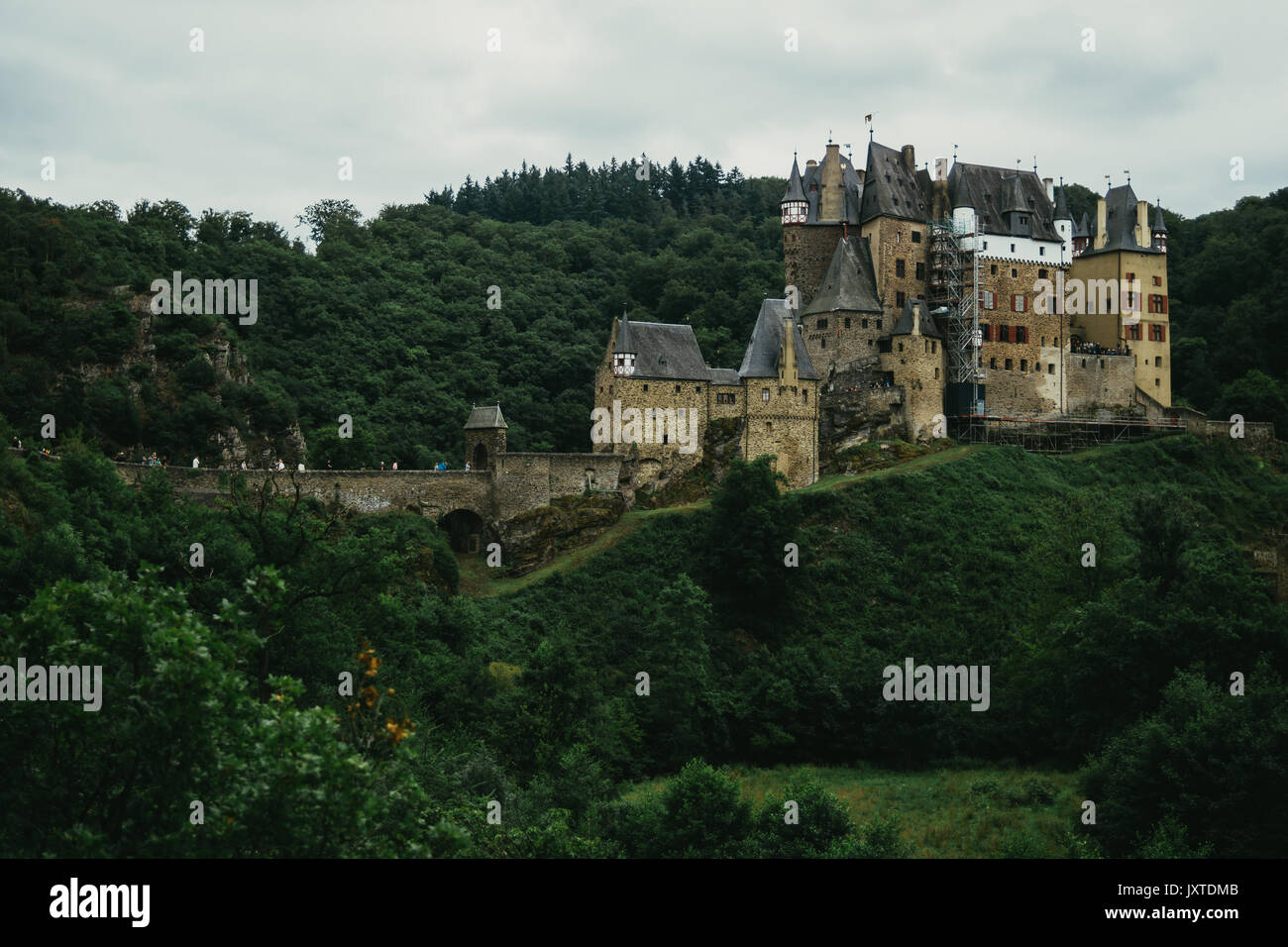 Burg Eltz medieval castle in Wierschem, Germany. Stock Photo