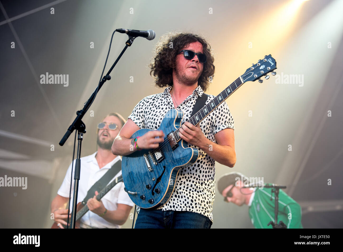 BENICASSIM, SPAIN - JUL 16: The View (music band) perform in concert at FIB Festival on July 16, 2017 in Benicassim, Spain. Stock Photo