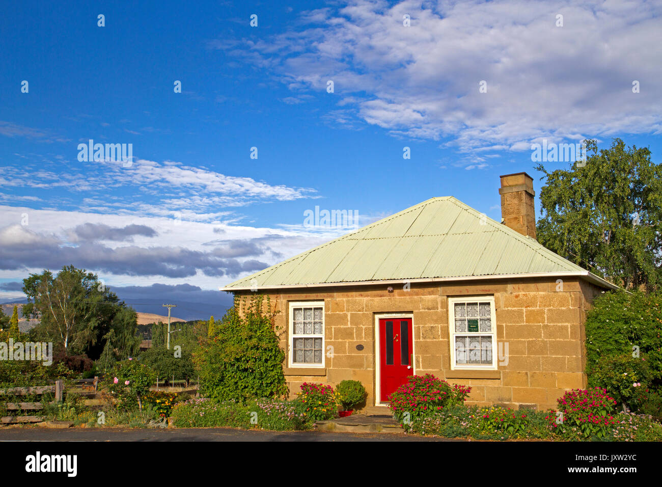 Heritage house in Hamilton, Tasmania Stock Photo