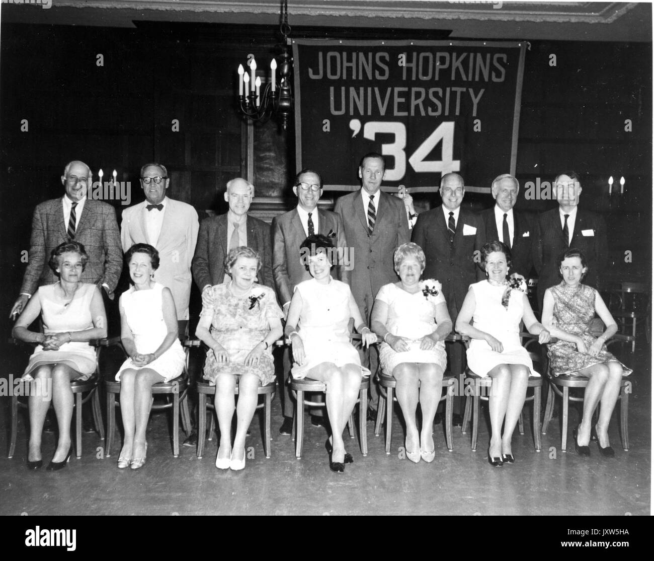 Class Photographs, 1934 Thirty-fifth reunion of Class of 1934, 1969. Stock Photo
