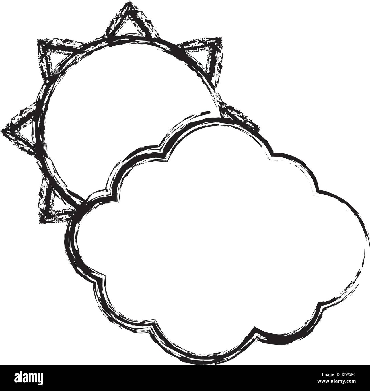 clouds and sun icon Stock Vector Image & Art - Alamy