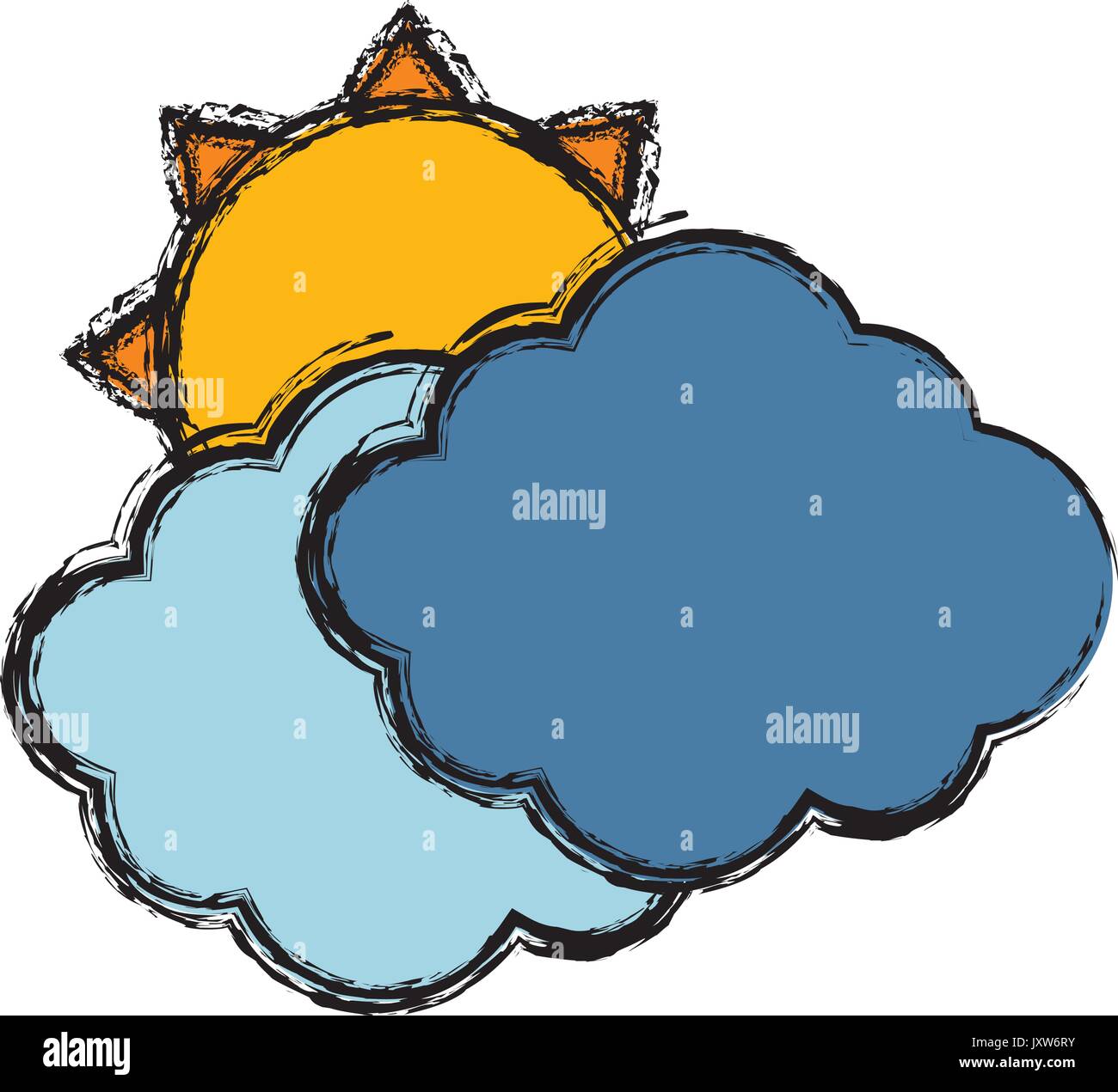 clouds and sun icon Stock Vector Image & Art - Alamy