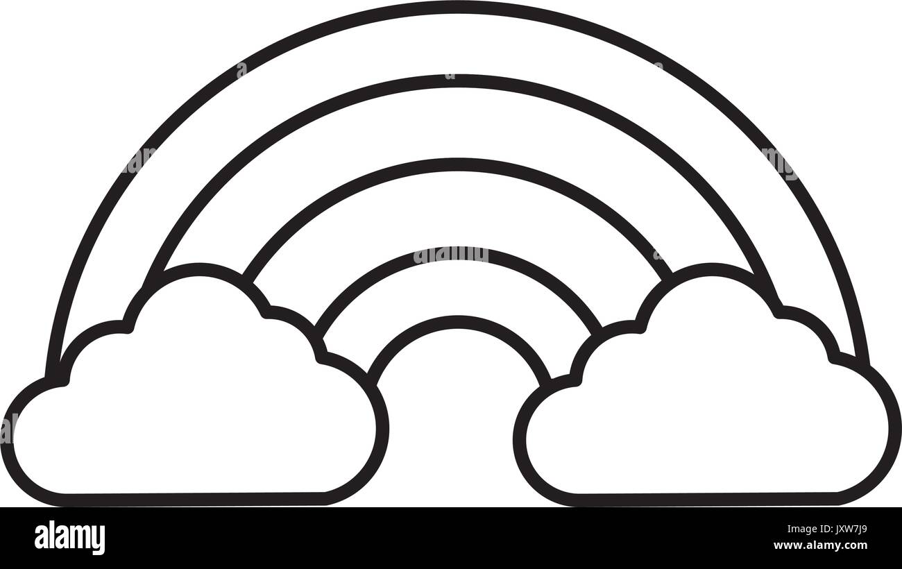rainbow nature cloud Stock Vector Image & Art - Alamy