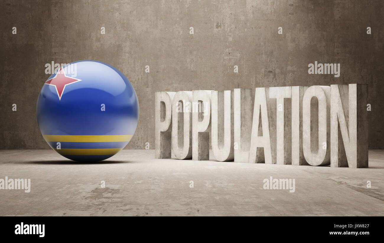 Aruba High Resolution Population Concept Stock Photo Alamy