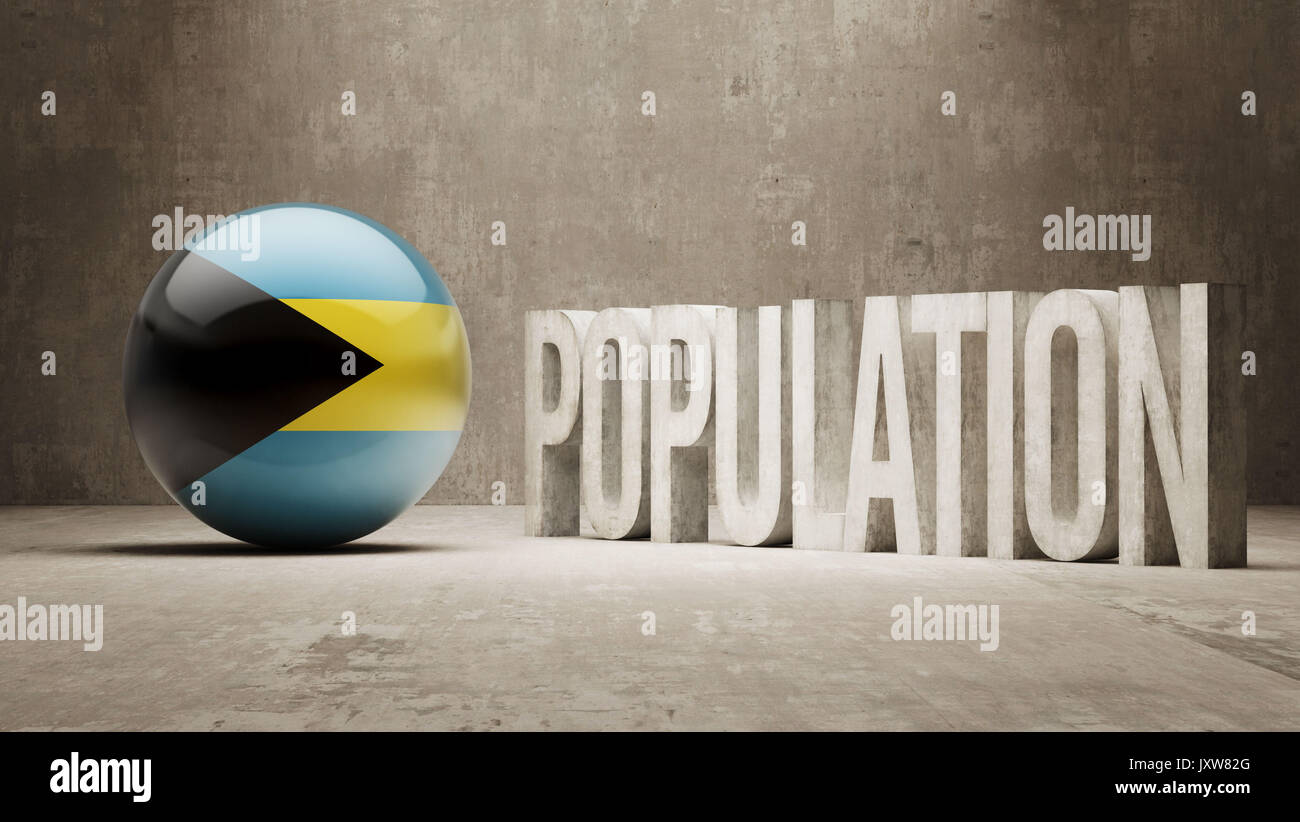 Bahamas High Resolution Population Concept Stock Photo Alamy