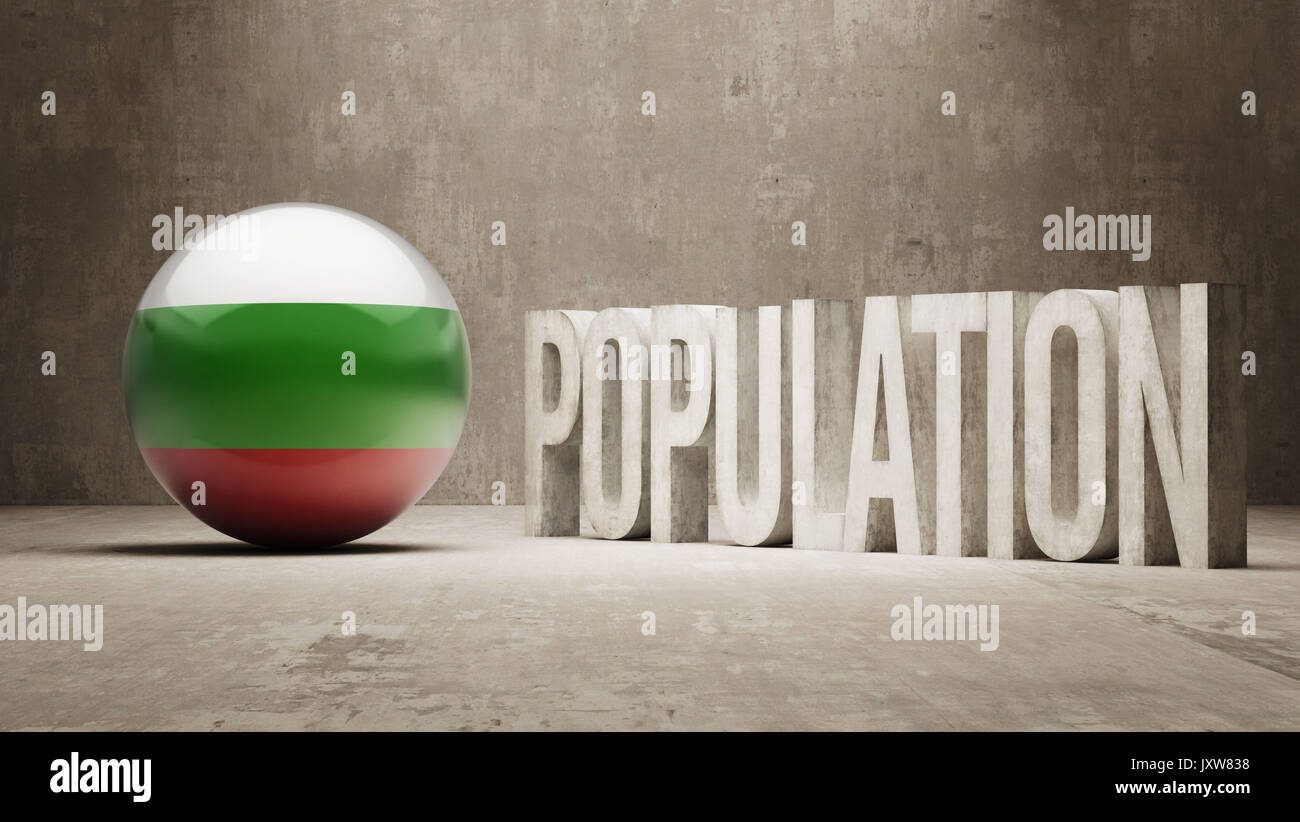 Bulgaria High Resolution Population Concept Stock Photo Alamy