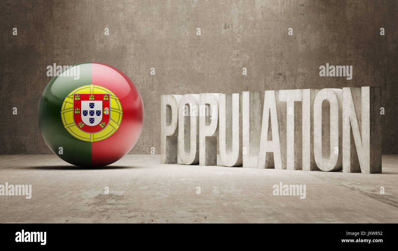 Portugal High Resolution Population Concept Stock Photo Alamy